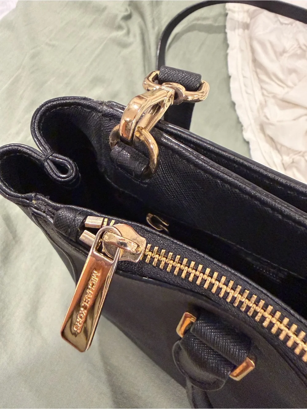 Michael Kors Black Saffiano Leather Tote Bag